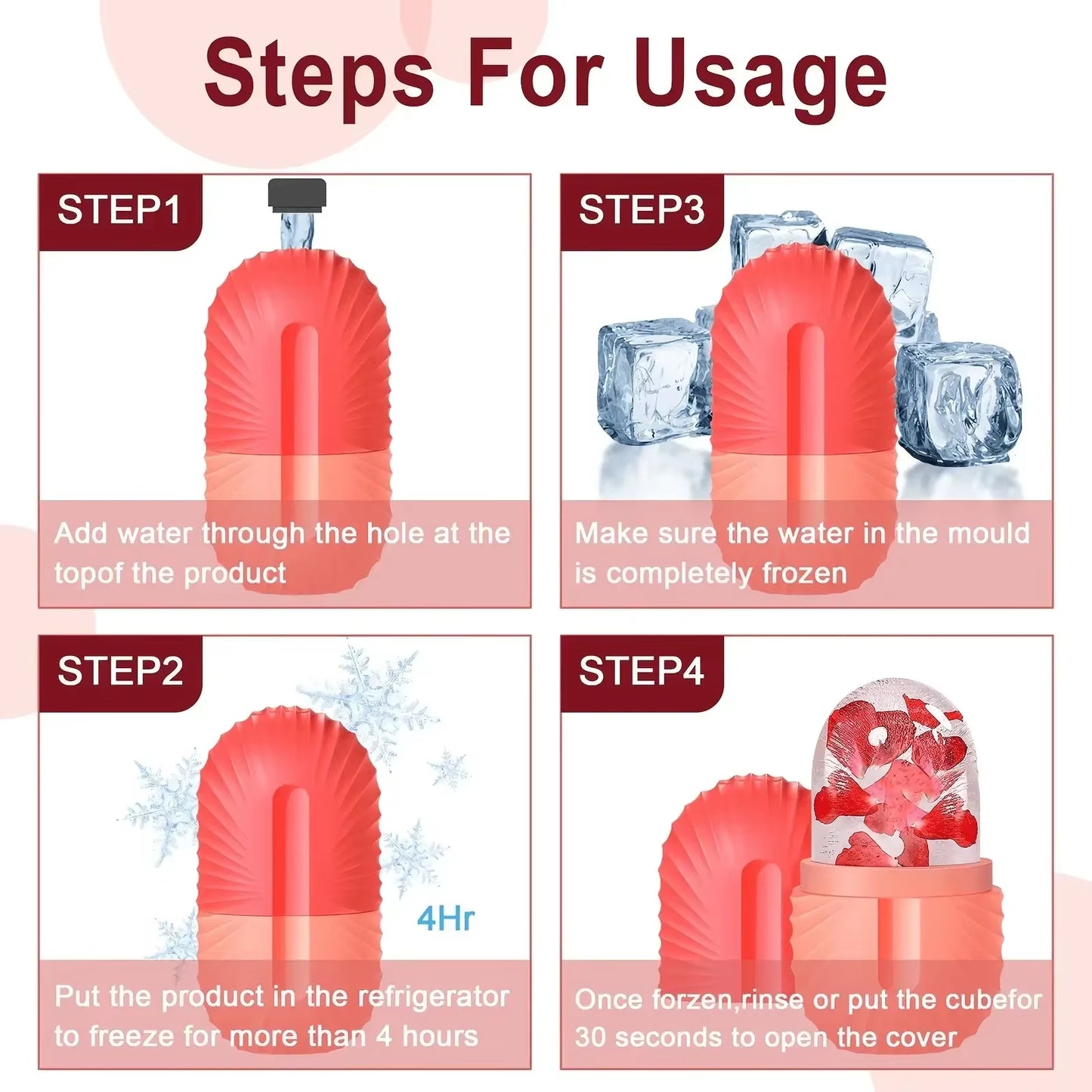 3In1 Stainless Steel Ice Face Roller & Gua Sha Facial Skincare Tool Kit Face Lifting Facial Treatment Reduce Acne Skin Care Tool